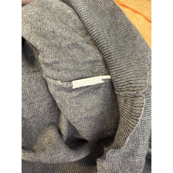 CARROLL Grey Button Up Short Sleeve Sweater Size Small - Picture 5 of 5